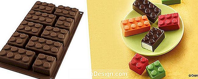 Mofo para tijolos em chocolate, por Silikomart