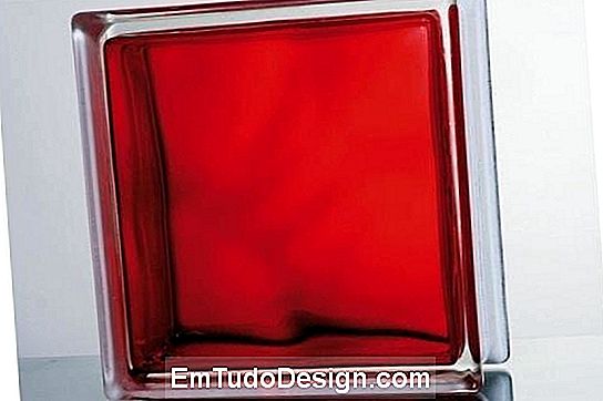 Glazen baksteen Iperceramica Design Red