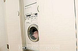 tvättmaskin i garderoben