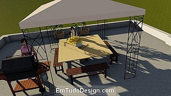 Terrassenmöbel mit den wartenden Werkzeugen herstellen