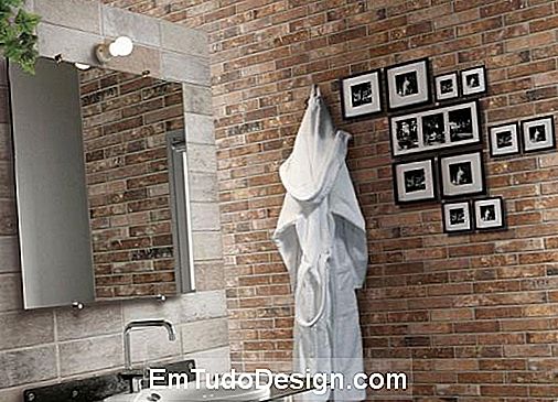 Telha da parede do banheiro com tijolos de cerâmica Ceramica Rondine
