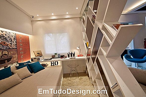 Cozinha de sala de plano aberto: design com divisor diagonal