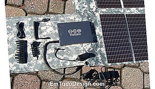 Bärbar solceller av Tregoo militärinspiration