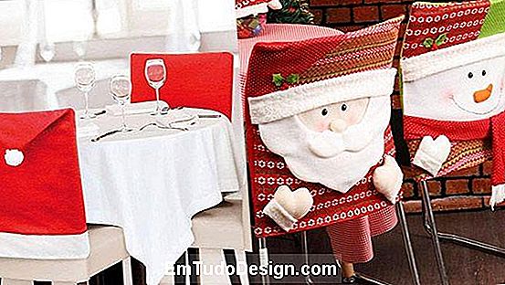 Presvlake za stolice za Božić: mnogo ideja za stvaranje DIY ukrasa